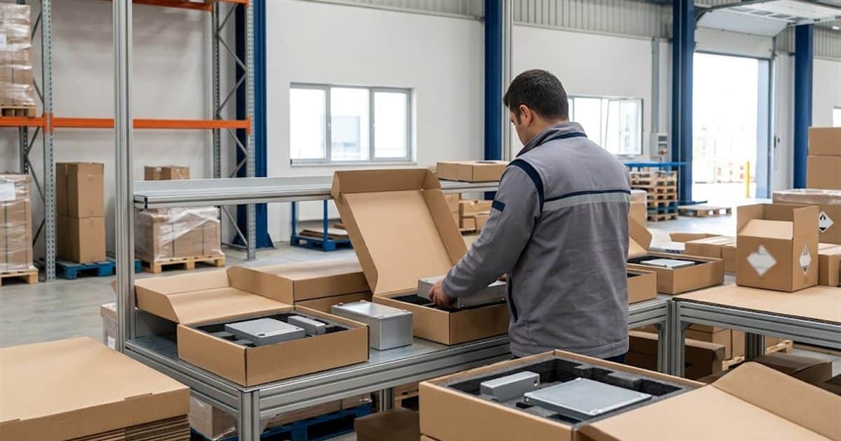 Lityum iyon batarya paketlerinin sevkiyat için kolilenmesi