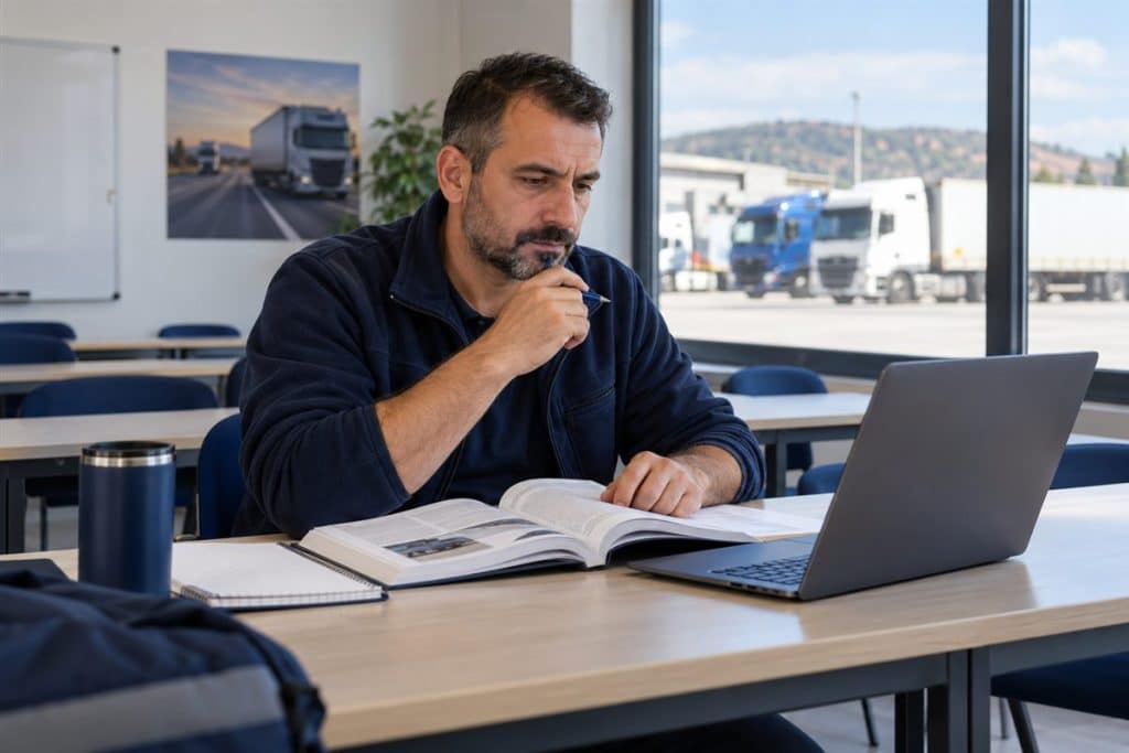 SRC5 sınavına hazırlanan tanker sürücüsü