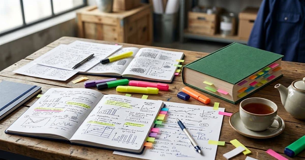 TMGD sınavı için notlar ve mevzuat kitabıyla çalışma masası